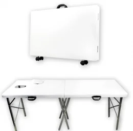 Maca Dobravel Branco Com Orificio - Emalum