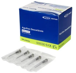 Agulha DescartVel HipodRmica 30x07 22g Com 100 Unidade - Labor Import