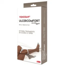 Meia De CompressO Ulcercomfort 3/4 G Curta  Com Ziper - Venosan