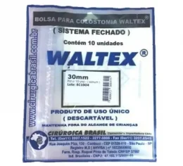 Bolsa Para Colostomia 30mm Pct C/ 10 Unid. DescartVel (Sistema Fechado)