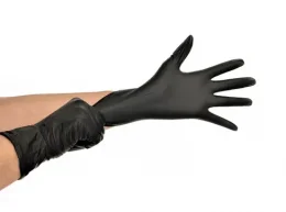 Luva Nitrilica M C/100 Preta S/Po - Medix