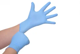 Luva Nitrilica P C/100 Azul S/Po