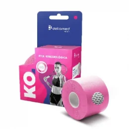 Fita Ad Kinesio Ko 5mx5cm Rosa - Dellamed