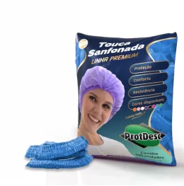 Gorro Sanfonado C100 Azul Premium