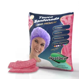 Gorro Sanfonado C100 Rosa Bebe Premium Protdesc