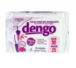Toalha Umidecida Demaquilante 20x12 C/50 - Dengo
