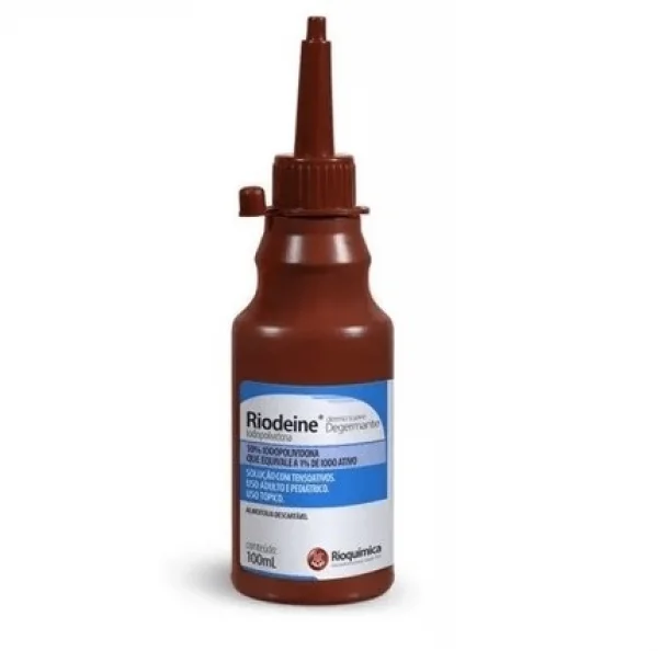 Riodeine - Iodopolividona Dermo Suave Degermante Almotolia 100ml - Rioquimica