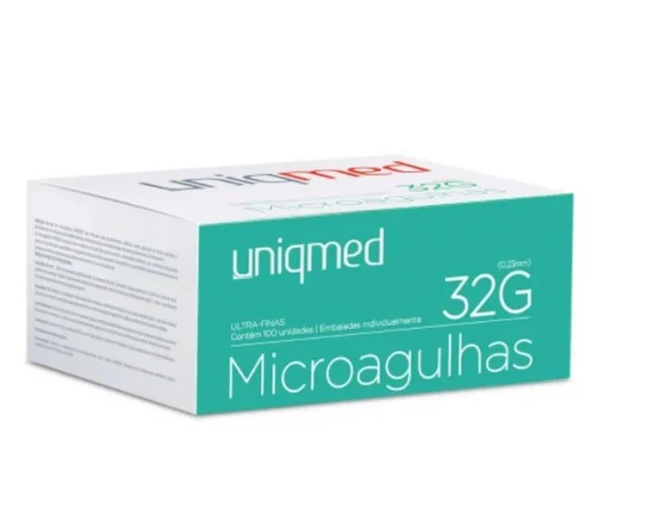 Microagulhas DescartÁVel 23x4 C/100 Unidade 32gx4mm - Uniqmed