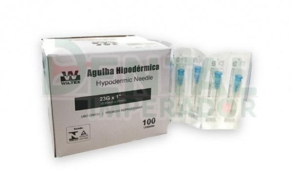Agulha DescartÁVel 25x6 23g C/100 Unidade  - Wiltex