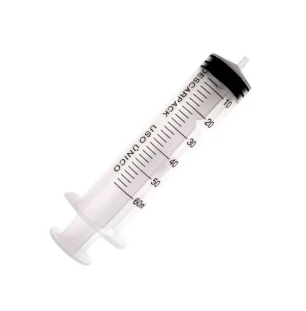 Seringa DescartÁVel 60ml Sem Agulha Luer Slip Bico Lateral - Wiltex