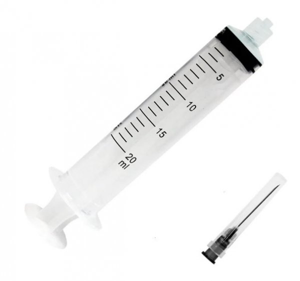 Seringa DescartÁVel 20ml Com Agulha  Luer Lock - Sr