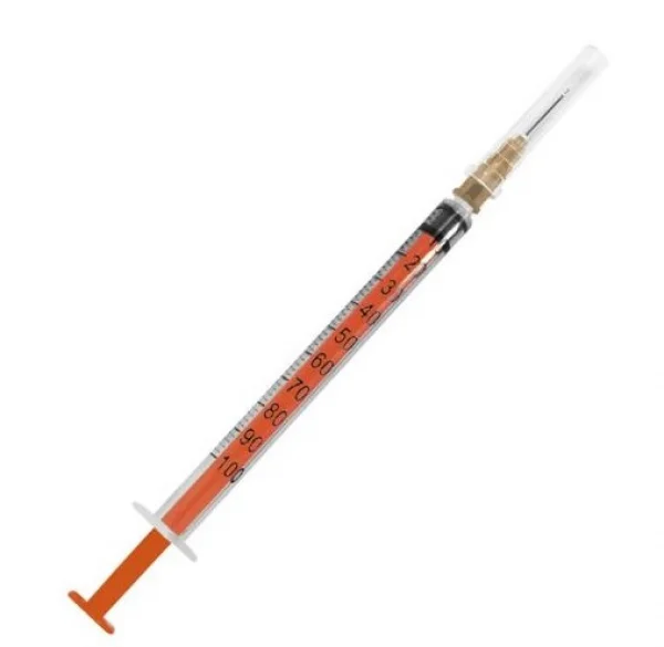 Seringa DescartÁVel 1ml 13x4,5 Com Agulha Para Insulina Luer Slip - Sr