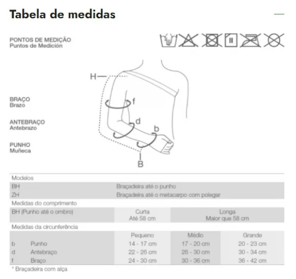 BraÇAdeira Bh Md Longa Bege 30-40bhm Br72510 - Venosan