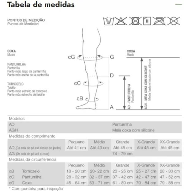 Meia De CompressÃO Aes Adulto 3/4 18mmhg Pequeno Branco PÉ Aberto - Venosan
