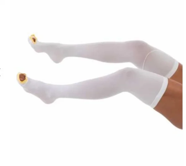 Meia De CompressÃO Aes Agh 7/8 18mmhg MÉDio Branco PÉ Aberto EstÉRil - Venosan