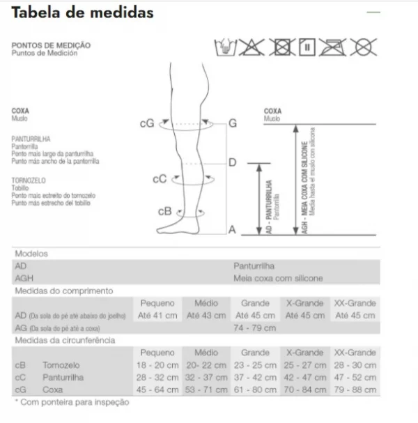 Meia De CompressÃO Aes Agh 7/8 18mmhg MÉDio Branco PÉ Aberto EstÉRil - Venosan