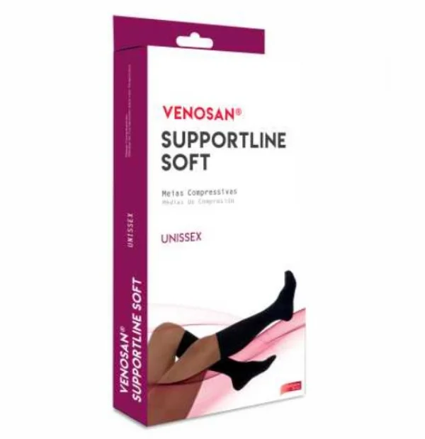 Meia De Leve CompressÃO Supportline Ad 3/4 18-22mmhg G Marron PÉ Fechado - Venosan