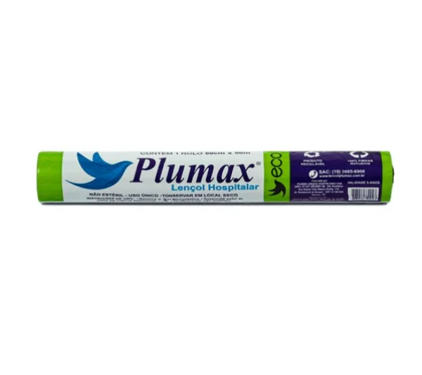 Lencol Descartavel 50cm X 50cm Eco Verde - Plumax