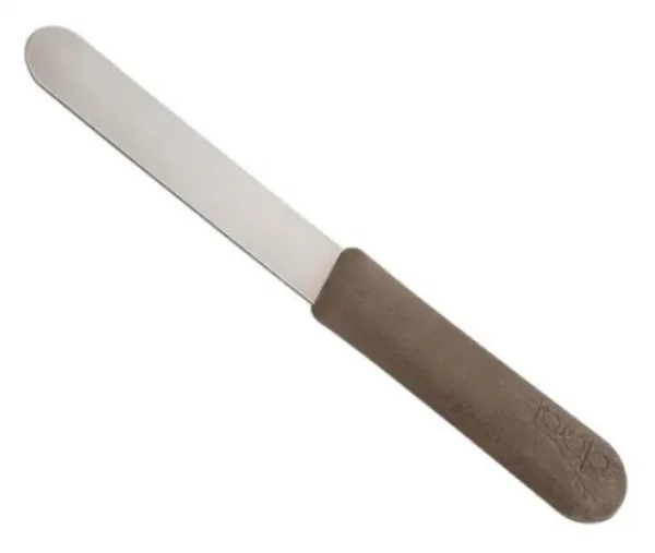 Espatula Para Gesso Inox Cabo Plastico Cor Madeira - Nova Ogp
