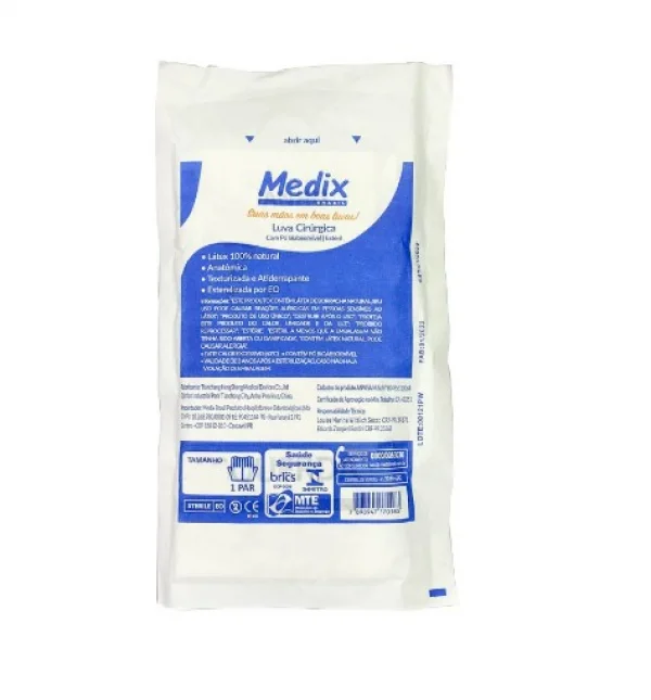 Luva Cirurgica Esteril 8,0 - Medix