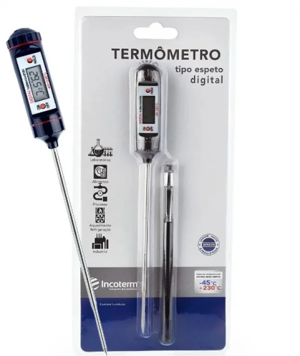 TermÔMetro Tipo Espeto Dig -45° A +230°C - Incoterm