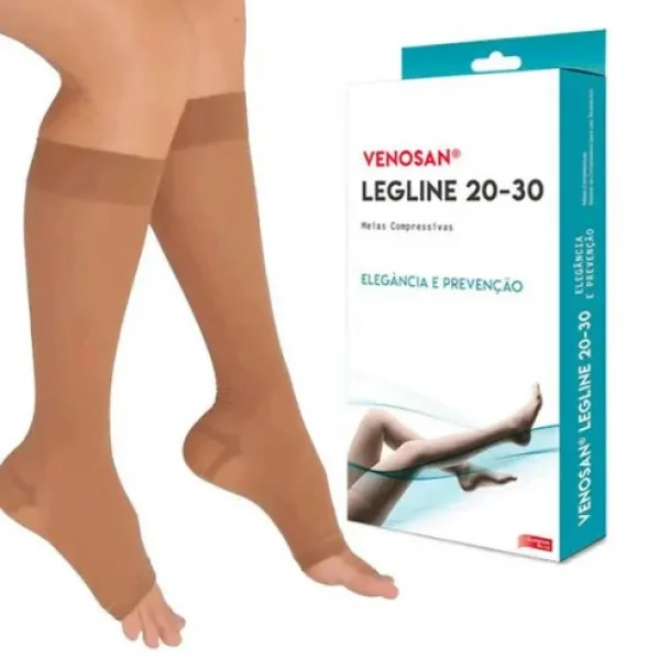 Meia Legline Ad 3/4 20- 30 PÉ Aberto Olinda - Venosan