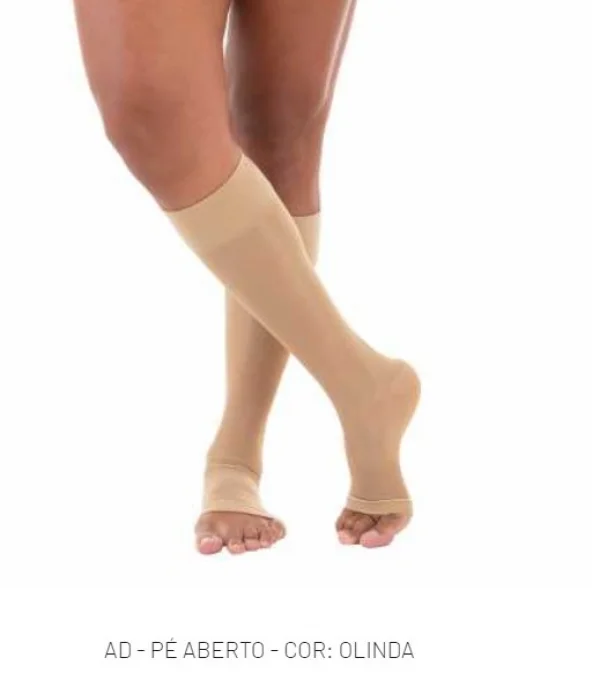 Meia Legline Ad 3/4 20- 30 PÉ Aberto Olinda - Venosan