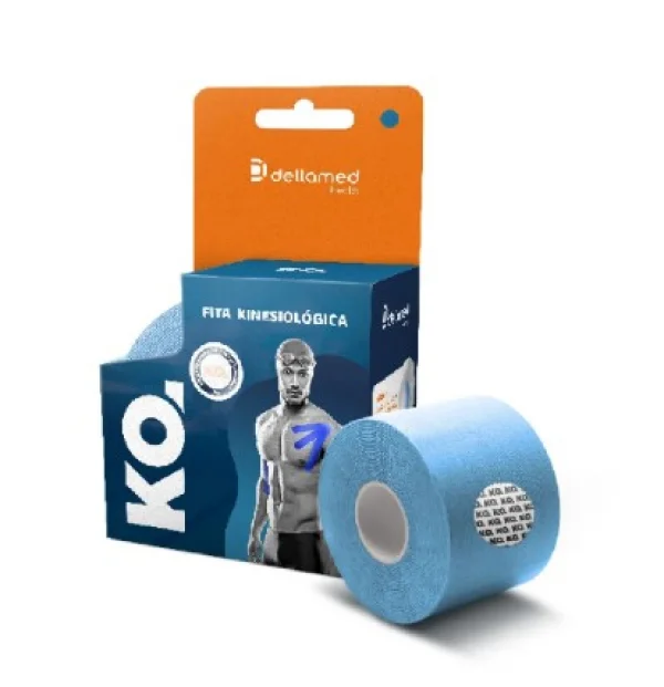Fita Kinesio Ko 5mx5cm Azul - Dellamed