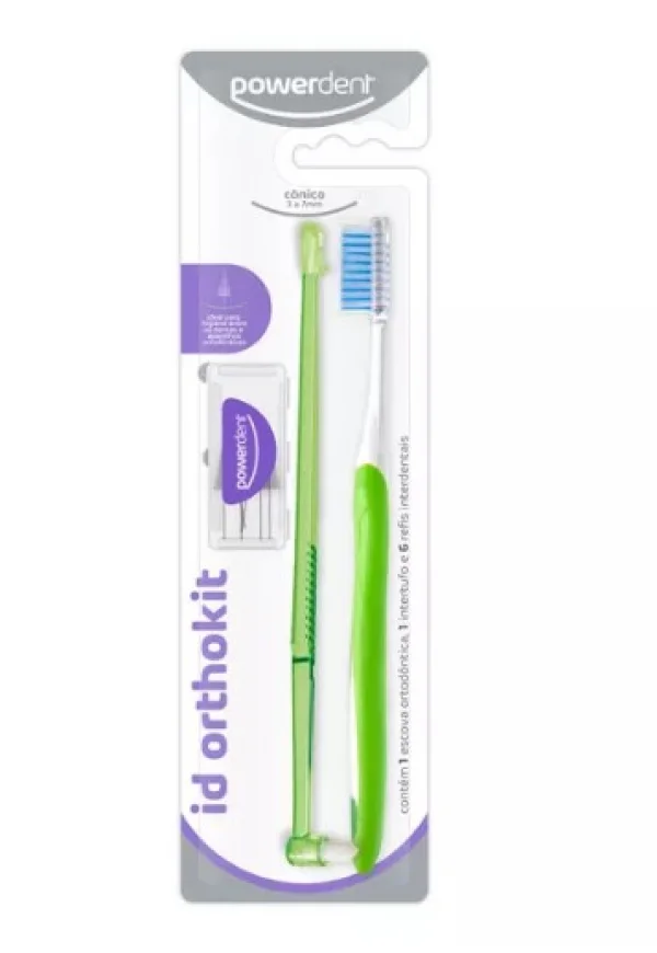 Escova De Dente Kit Orthokit Conico 3 A 7mm 1350 - Powerdent