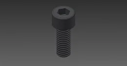 PARAFUSO ALLEN M6X15 - ZINCO PRETO - DIN 912                          