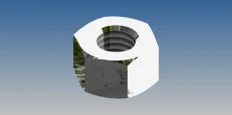 PORCA SEXTAVADA M8 X 1.25 - ZINC.BR. - DIN 934                        