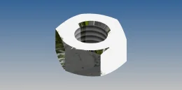 PORCA SEXTAVADA M10 X 1.5 ZINC.BR. - DIN 934                          