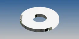 ARRUELA LISA M6 (18X1,6) - ZINC.BR. (ABA LARGA)                       