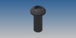 PARAFUSO ALLEN C/A M6X15 - ZINCO PRETO - ISO 7380 / 1993              