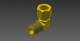 COTOVELO MACHO 3/8 X 1/4 NPT (LATAO)                                  