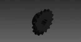 ENGRENAGEM MOTORA DO DESTACADOR (Z=17 - 1/2)                          