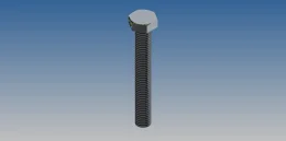 PARAFUSO SEX M8X60 GR10.9 - ZINC. BR. ROSCA TOTAL- DIN 933            