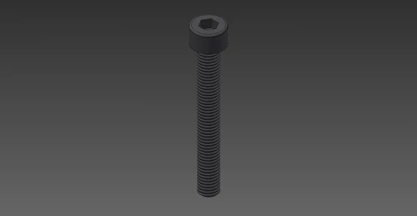 PARAFUSO ALLEN M5X40 - ZINCO PRETO- DIN 912                           