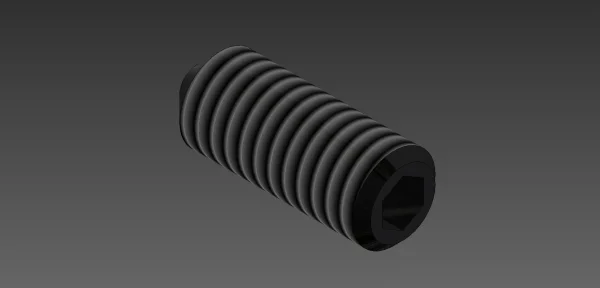 PARAFUSO ALLEN S/C M4X10 - ZINCO PRETO - DIN 913                      