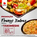 Frango Xadrez 900g com Yakimeshi Frango Xadrez 900g com Yakimeshi