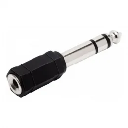 Adaptador Jack J2 St para plug P10 St Preto Mxt - Cada