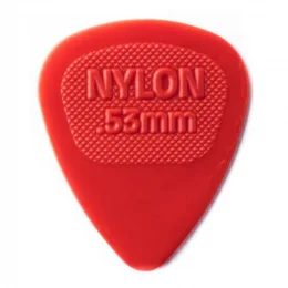 PALHETA NYLON 0.50MM VERMELHA DUNLOP