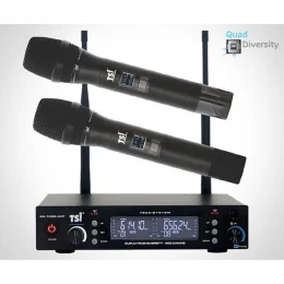 MICROFONE SEM FIO DUPLO BASTO   LAPELA E HEADSET UHF BR-7000 TSI