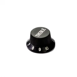 KNOB PLSTICO PST- TREBLE BK PRETO SPIRIT