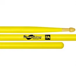 BAQUETA 7A PTA MAD AMARELO LUMINOSA SPANKING