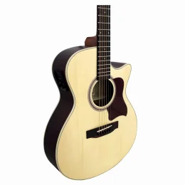 Violao Aco Eletr Grand Conc Ggc-plus Ceq Ns Giannini