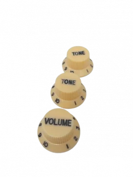 KIT KNOBS GUITARRA STRATO CREME