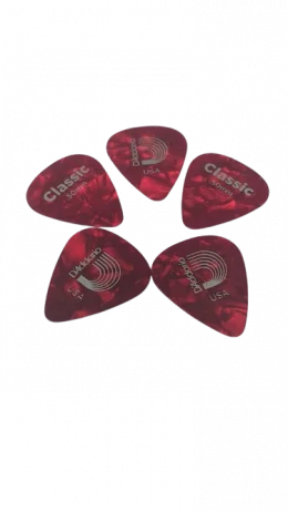 PALHETA VERMELHO PEROLADO 0,50MM DADDARIO