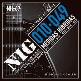Encordoamento Guitarra Hibrida 010 - 049 Nig