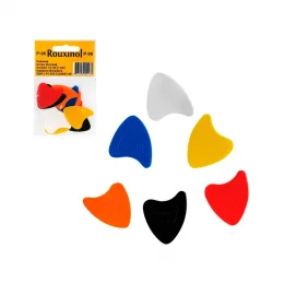 Palheta Kit Com 12 Unid Nylon Colorida Rouxinol